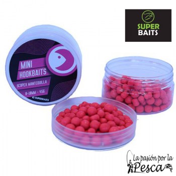 Mini Hookbaits Super Bait Scopex Mantequilla 8-10m